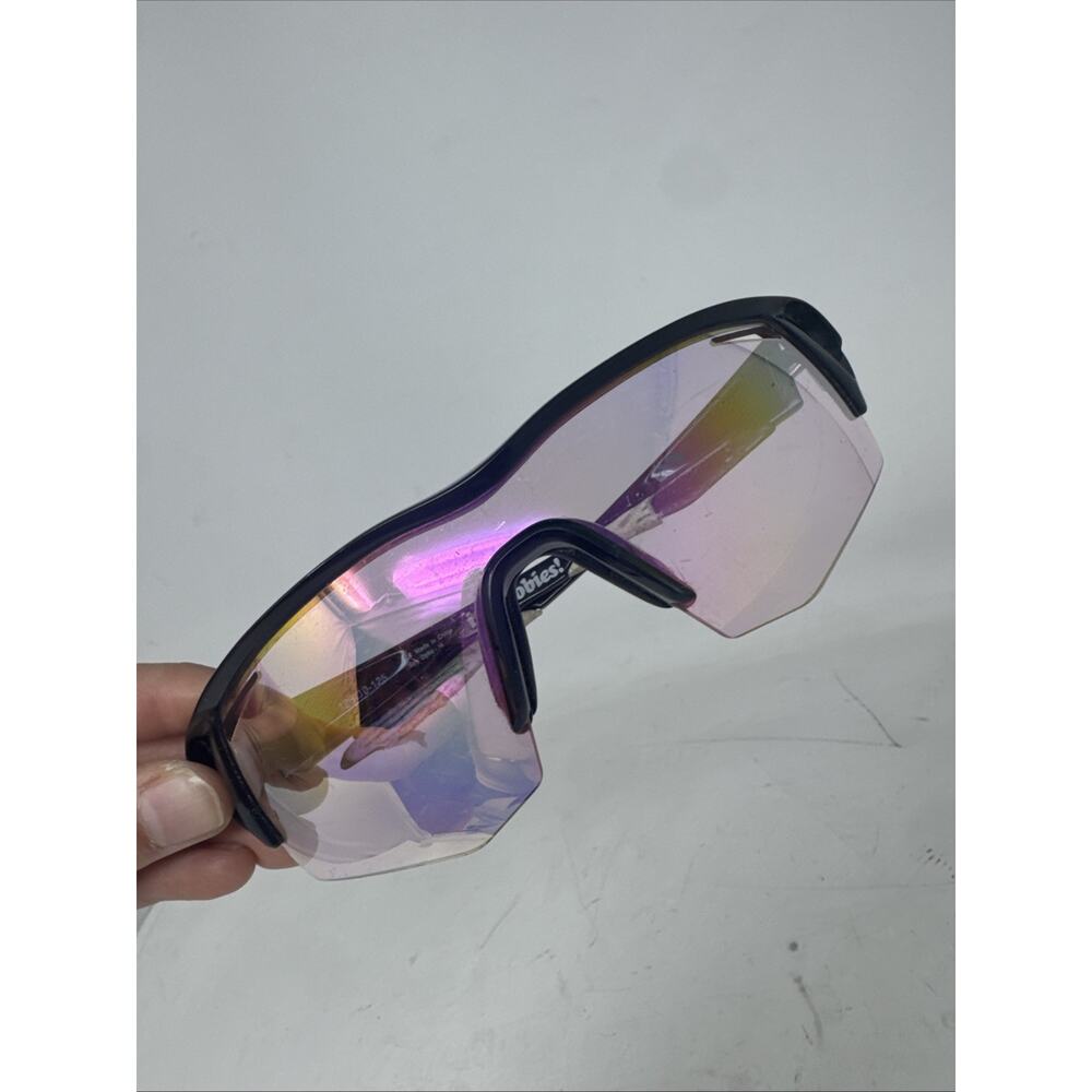 SPY optic Sunglasses Screw Glossy Black Frame With Pink Tinted Lens 126-0-125